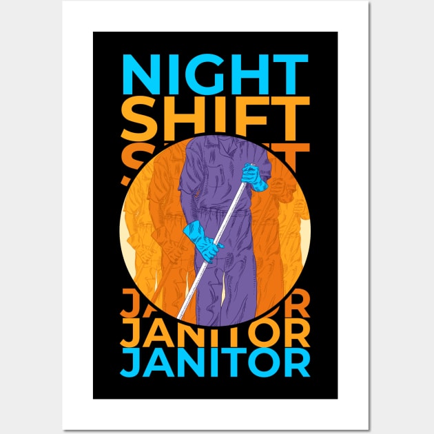 Night Shift Janitor Wall Art by paco16